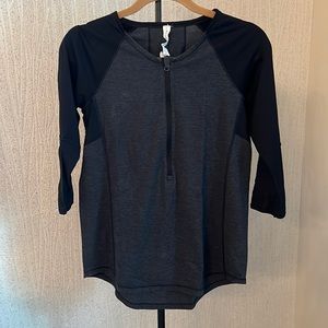 Lululemon Half Zip 3/4 sleeve top